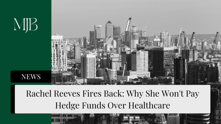 Rachel Reeves Fires Back: Why She Won’t Pay Hedge Funds Over Healthcare