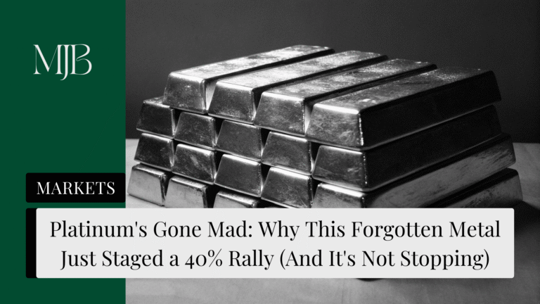 Platinum’s Gone Mad: Why This Forgotten Metal Just Staged a 40% Rally (And It’s Not Stopping)
