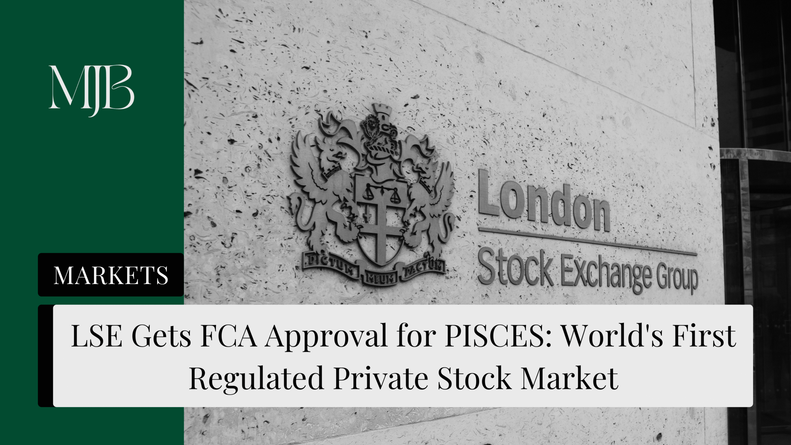 News headline about LSEG, overlaid with a picture of LSEG, published by MJB.