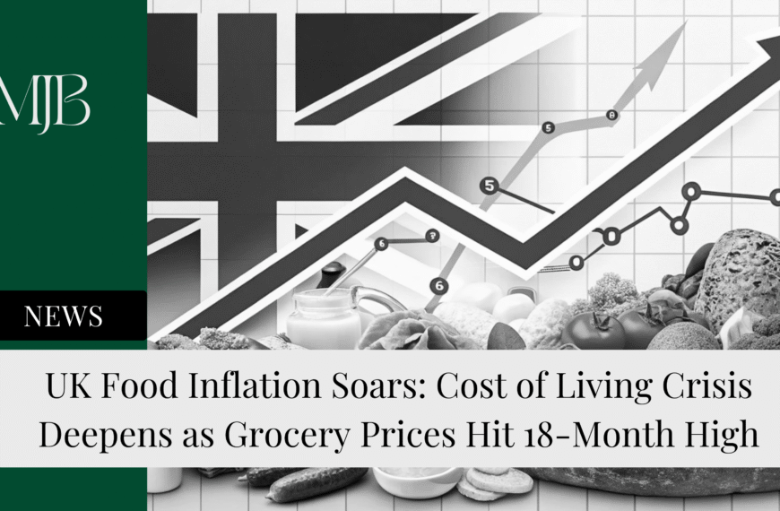 UK Food Inflation Soars: Cost of Living Crisis Deepens as Grocery Prices Hit 18-Month High