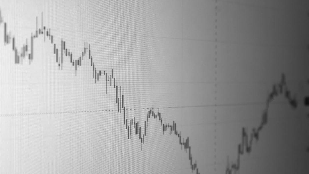 Stock market chart shows a downward trend — context for UK borrowing costs (housing market angle)