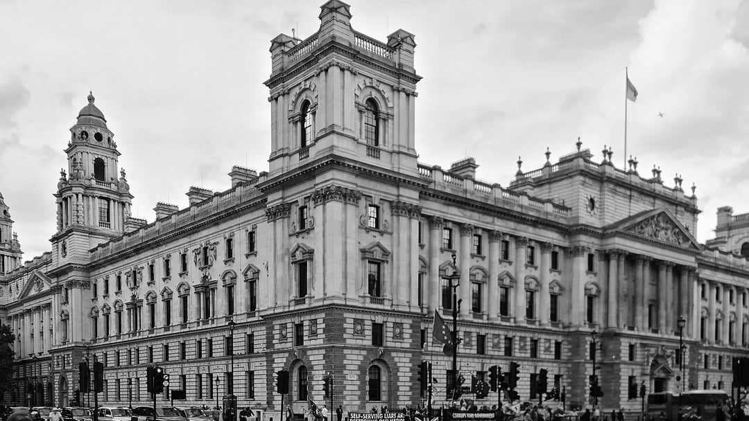 Buildings in the City of Westminster, illustrating UK Iran war economic impact