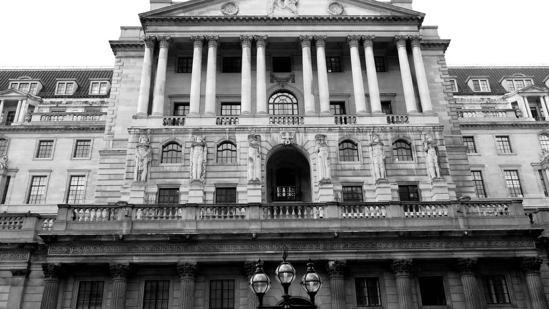 The Bank of England on Threadneedle Street, illustrating UK Iran war economic impact