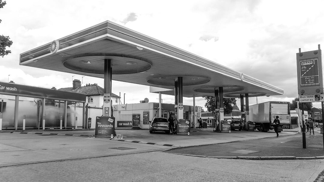 London Borough of Hillingdon : BP Petrol Station, illustrating UK Iran war economic impact